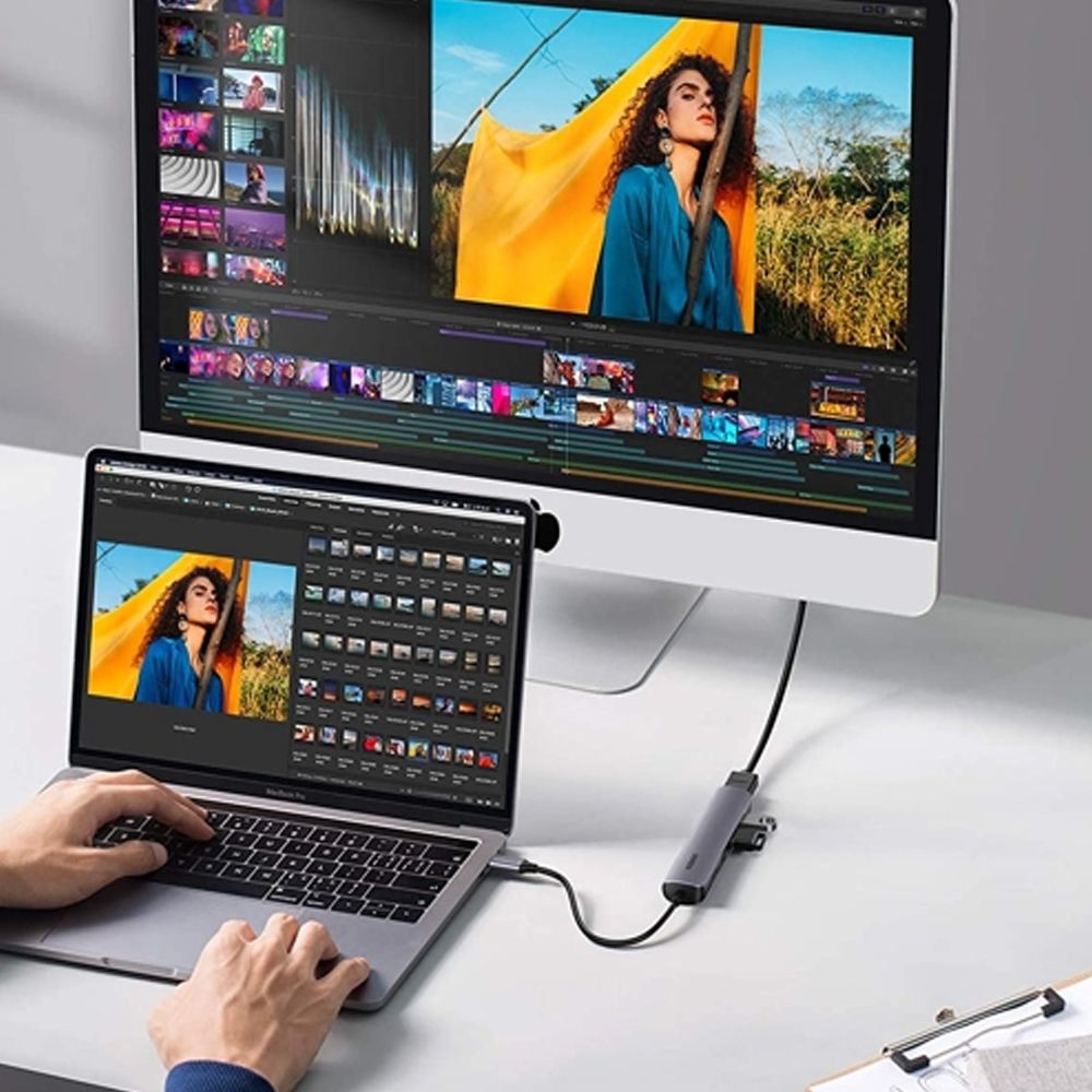 Bộ chia USB typeC ra HDMI 4K@30Hz và 4 cổng USB 3.0 chính hãng Ugreen 20197 - Phụ Kiện Điện Tử Việt Nam