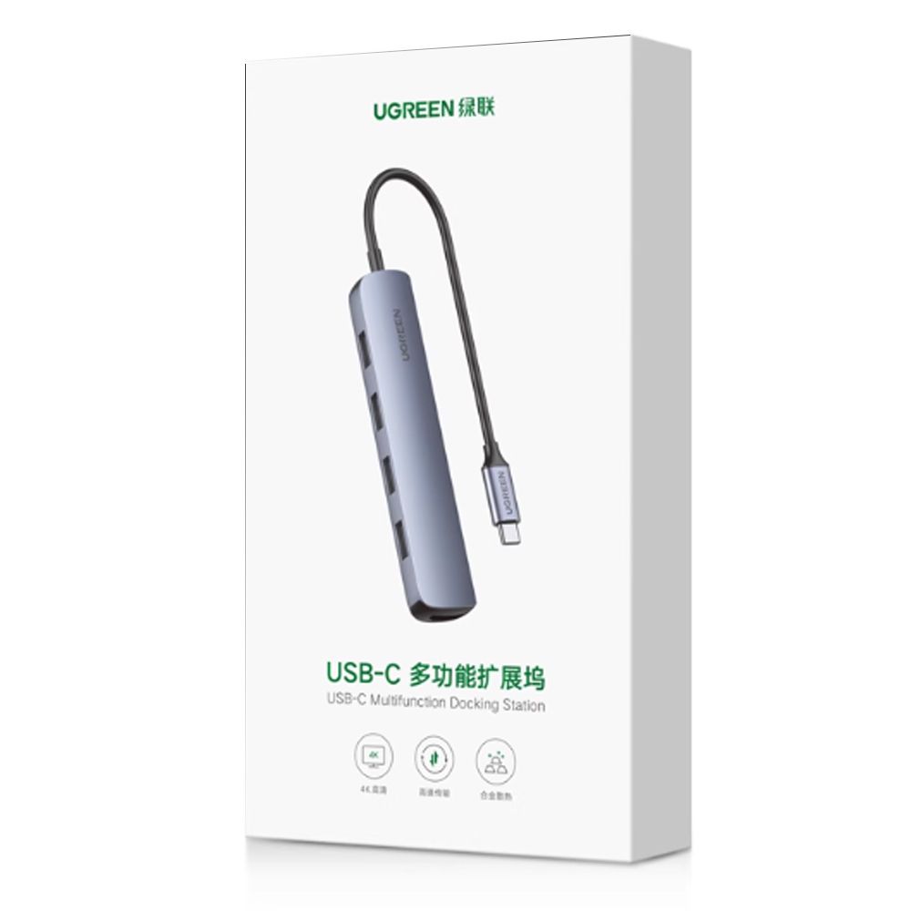 Bộ chia USB typeC ra HDMI 4K@30Hz và 4 cổng USB 3.0 chính hãng Ugreen 20197 - Phụ Kiện Điện Tử Việt Nam