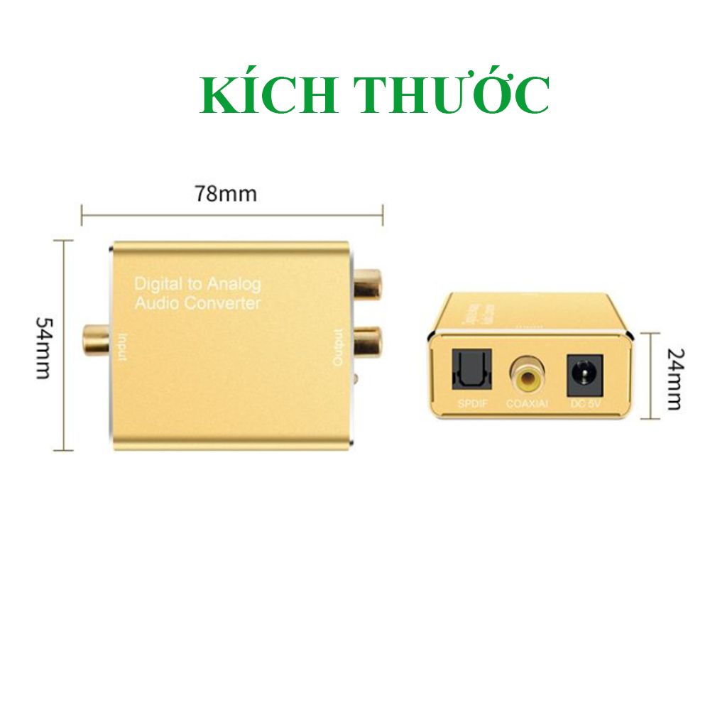 Bộ chuyển đổi âm thanh Quang Optical Coaxial sang AV-RCA Veggieg V-F101 - Phụ Kiện Điện Tử Việt Nam