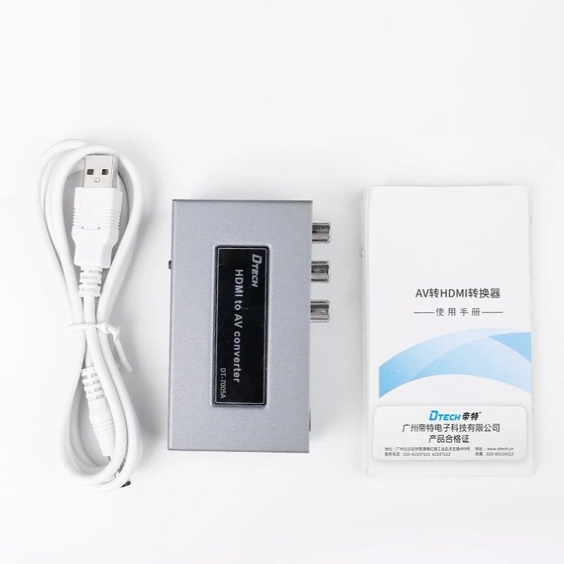 Bộ chuyển đổi video AV sang HDMI Dtech DT-7005A full HD - Phụ Kiện Điện Tử Việt Nam