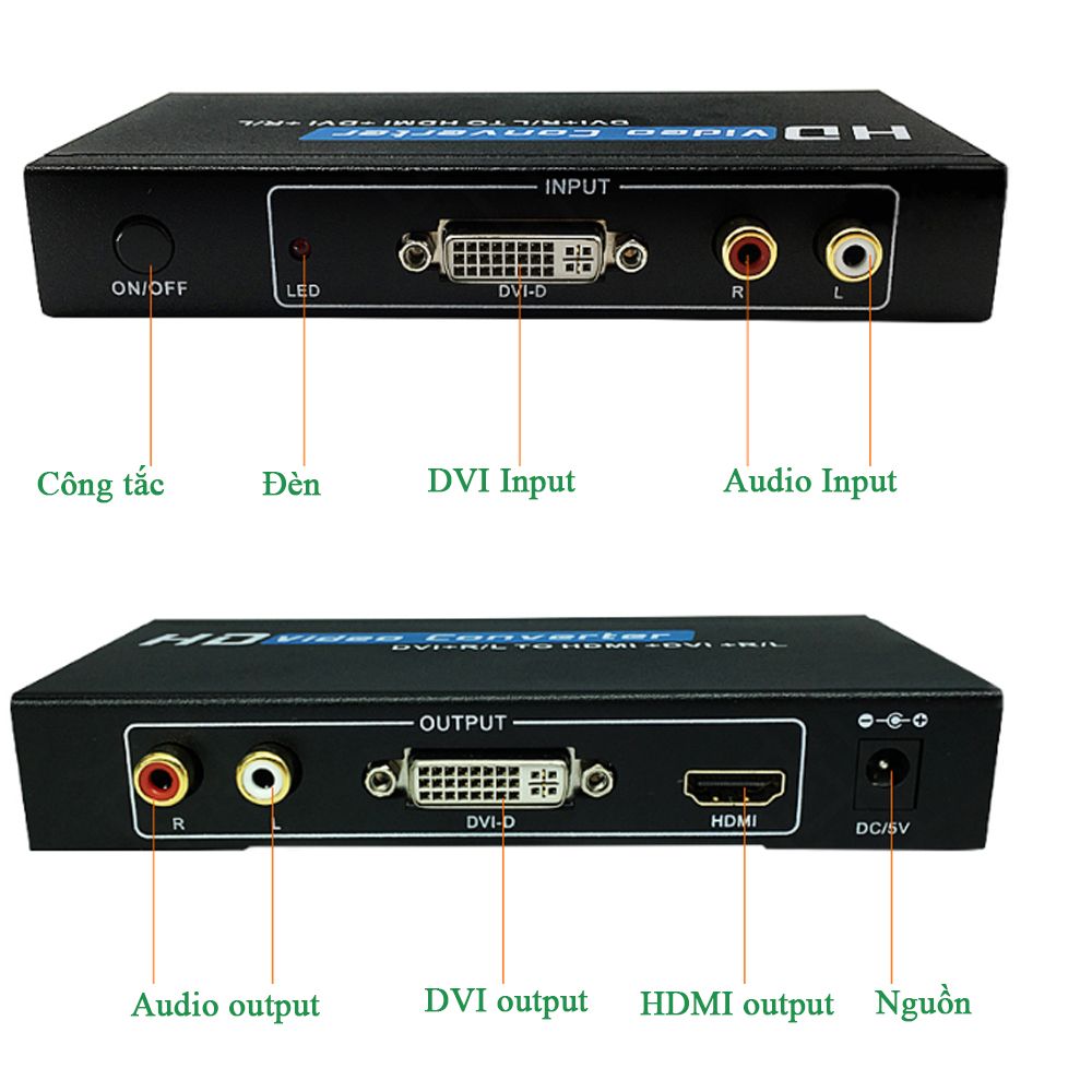 Bộ thiết bị chuyển đổi DVI Audio sang HDMI converter - Phụ Kiện Điện Tử Việt Nam