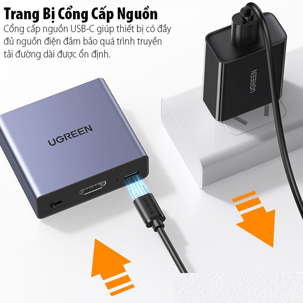 Bộ chuyển HDMI ARC ra audio 3.5mm , audio quang SPDIF , HDMI 4K@30Hz Ugreen 60649 CM531 - Phụ Kiện Điện Tử Việt Nam