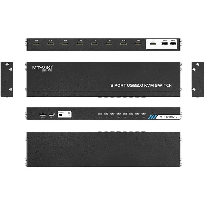 Bộ chuyển mạch HDMI USB KVM Switch 8 ra 1 hỗ trợ 4K 30Hz MT-VIKI MT-801HK-C - Phụ Kiện Điện Tử Việt Nam