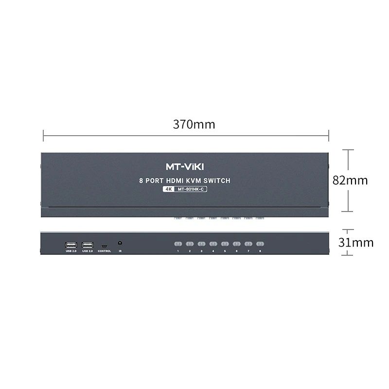 Bộ chuyển mạch HDMI USB KVM Switch 8 ra 1 hỗ trợ 4K 30Hz MT-VIKI MT-801HK-C - Phụ Kiện Điện Tử Việt Nam