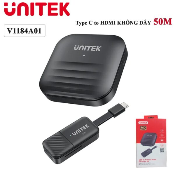 Bộ chuyển USB Type C ra HDMI không dây Unitek V1184A01 50M
