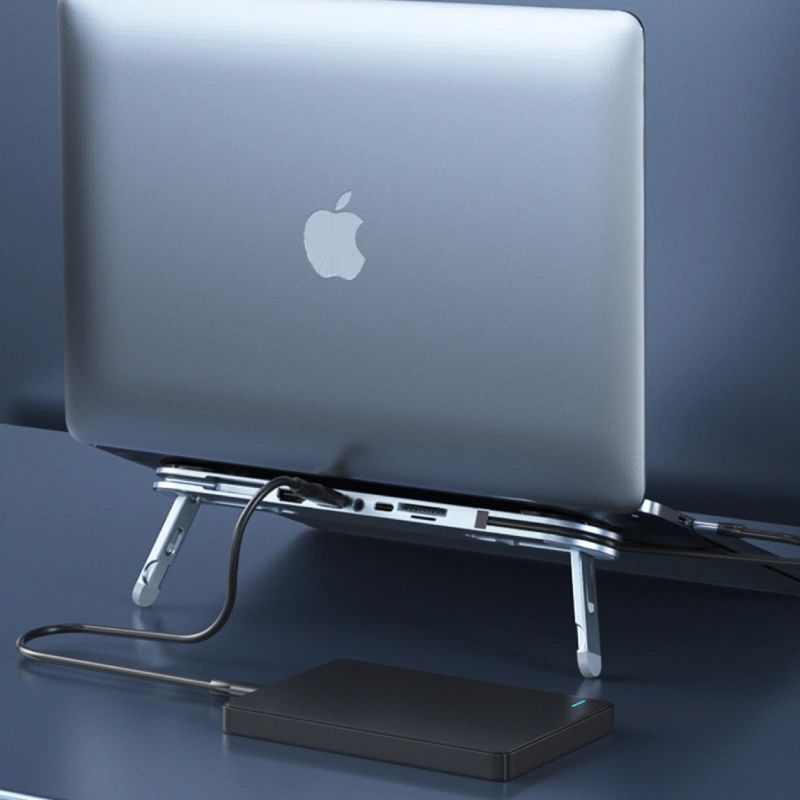 Bộ chuyển USB type C sang HDMI 6 trong 1 kiêm giá kê tản nhiệt Laptop Macbook - Phụ Kiện Điện Tử Việt Nam