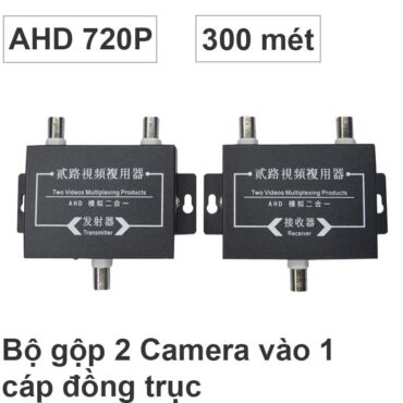 Bộ gộp 2 Camera AHD đi trên 1 cáp đồng trục 300 mét 8602 - Phụ Kiện Điện Tử Việt Nam
