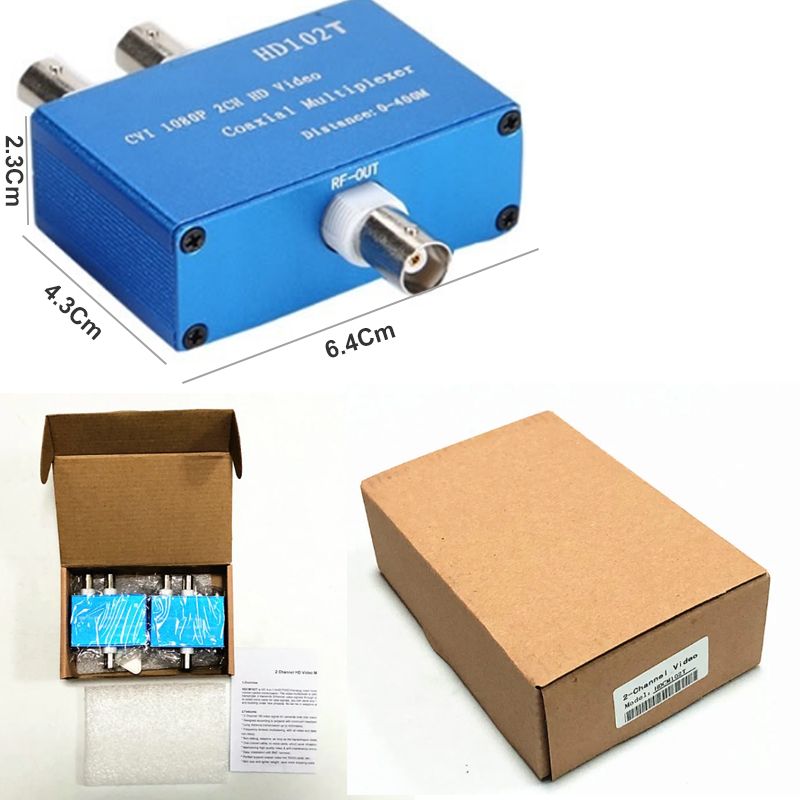 Bộ gộp 2 Camera AHD CVI TVI 720P 1080P đi trên 1 cáp đồng trục 400 mét HD-102 - Phụ Kiện Điện Tử Việt Nam