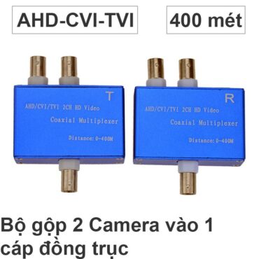 Bộ gộp 2 Camera AHD CVI TVI 720P 1080P đi trên 1 cáp đồng trục 400 mét HD-102 - Phụ Kiện Điện Tử Việt Nam