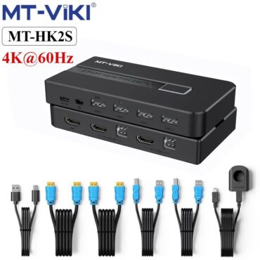 KVM Switch HDMI 2x1 - Bộ chuyển mạch HDMI và USB 2 vào 1 ra 4K60Hz MT-VIKI MT-KH2S - Phụ Kiện Điện Tử Việt Nam