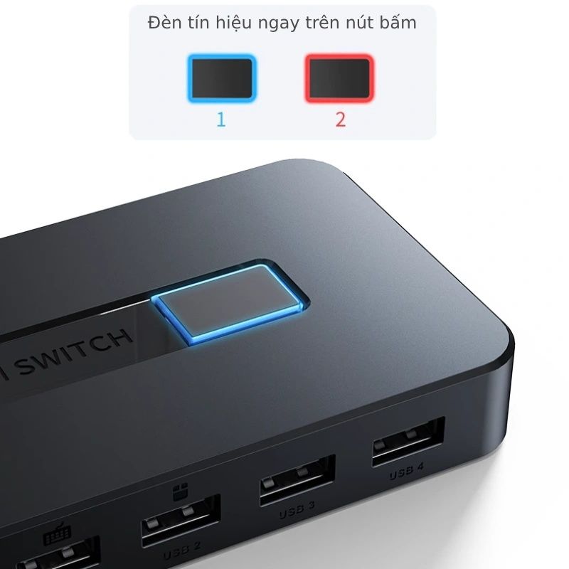 KVM Switch HDMI 2x1 - Bộ chuyển mạch HDMI và USB 2 vào 1 ra1080P@60Hz MT-VIKI MT-KH2 - Phụ Kiện Điện Tử Việt Nam