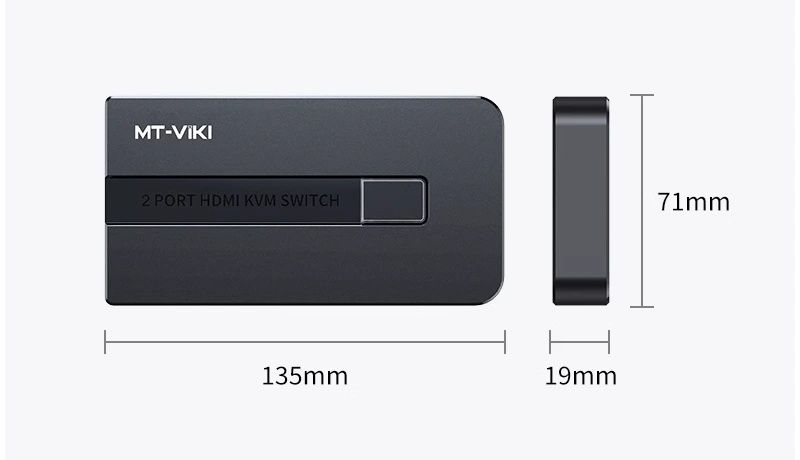 KVM Switch HDMI 2x1 - Bộ chuyển mạch HDMI và USB 2 vào 1 ra1080P@60Hz MT-VIKI MT-KH2 - Phụ Kiện Điện Tử Việt Nam