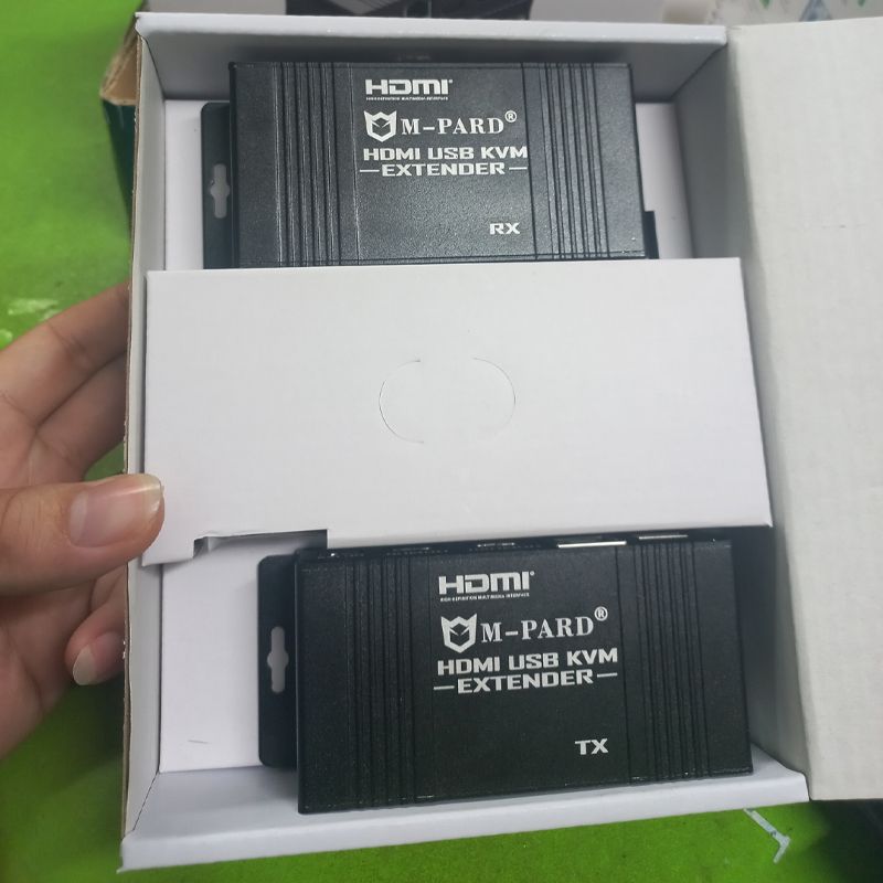 Bộ kéo dài HDMI và USB phím chuột qua cáp mạng RJ45 chính hãng M-Pard MD131 - 60 Mét - Phụ Kiện Điện Tử Việt Nam