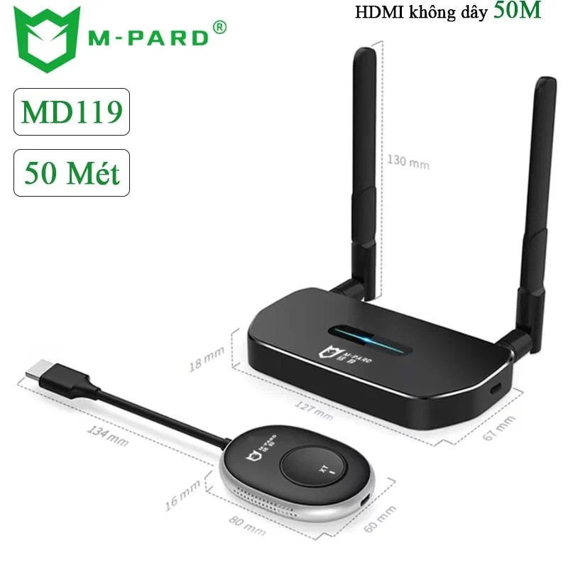 Bộ thu phát HDMI không dây chính hãng M-Pard MD119 - 50 Mét - Phụ Kiện Điện Tử Việt Nam