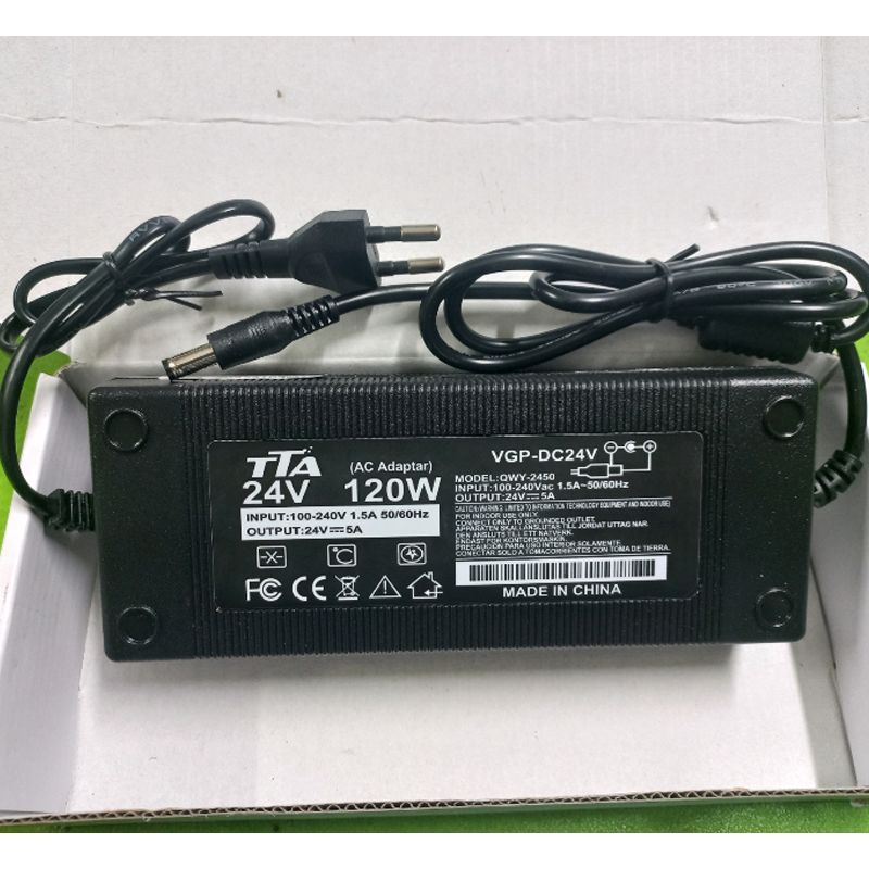 Nguồn adapter 24V-5A 5.5 x 2.5mm chính hãng TTA QWY-2450 - Phụ Kiện Điện Tử Việt Nam