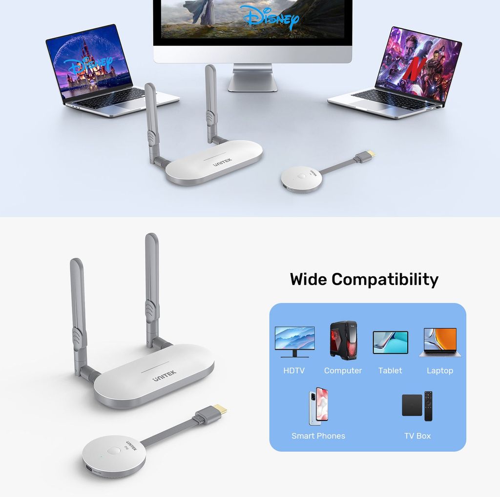 Bộ thu phát HDMI không dây chính hãng Unitek V1183A01 - 50M - Phụ Kiện Điện Tử Việt Nam