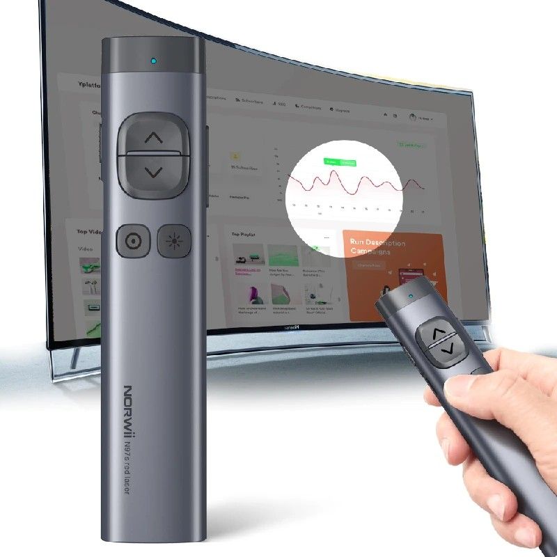 Bút trình chiếu Bluetooth dùng cho màn hình LED Norwii N97S-R laser màu đỏ - Phụ Kiện Điện Tử Việt Nam