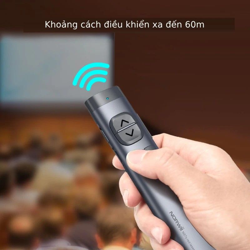 Bút trình chiếu Bluetooth dùng cho màn hình led Norwii N97S-G laser màu xanh - Phụ Kiện Điện Tử Việt Nam