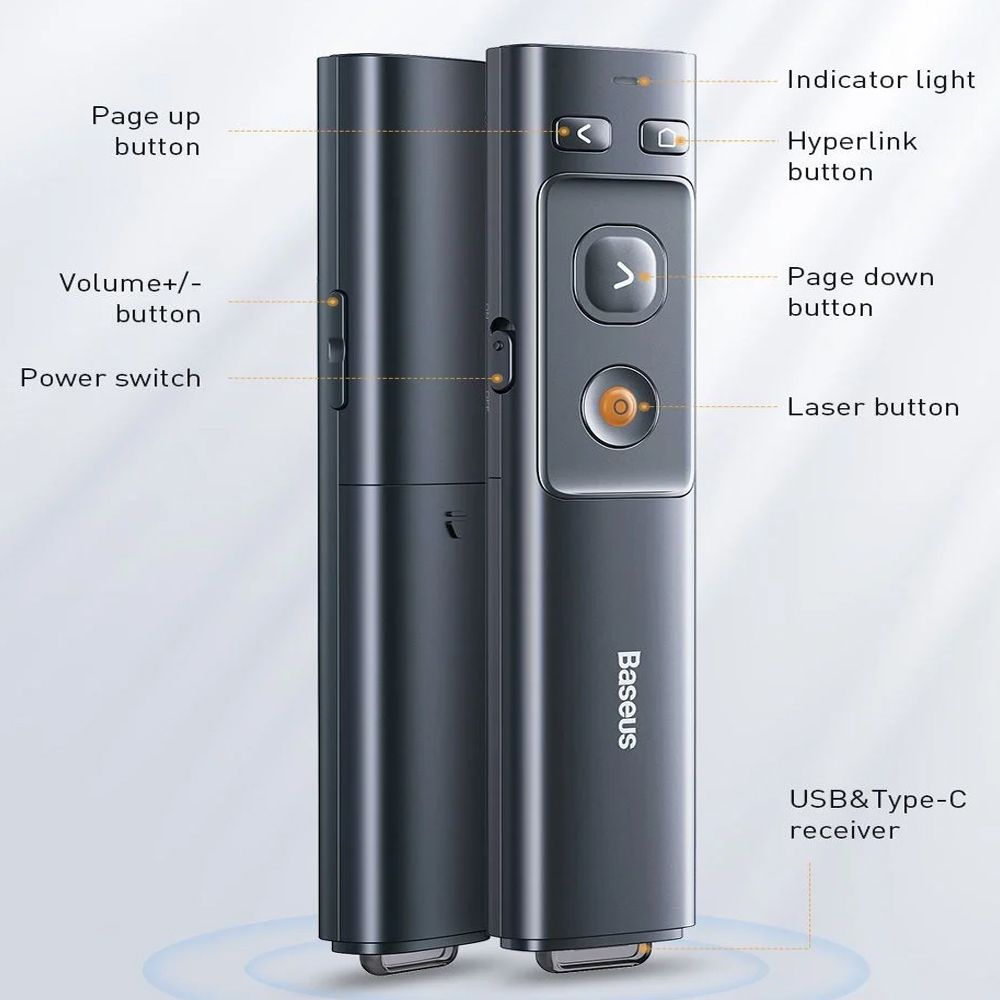 Bút trình chiếu tia lazer đèn màu đỏ chính hãng Baseus ACFYB-0G - Phụ Kiện Điện Tử Việt Nam