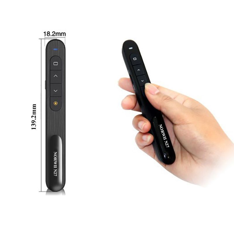 Bút trình chiếu - Bút chỉ laser Norwii N27 - laser đỏ Kết nối siêu xa 100 mét - Phụ Kiện Điện Tử Việt Nam