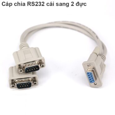 Cáp chia RS232 DB9 cái sang 2 đực 20Cm - Phụ Kiện Điện Tử Việt Nam