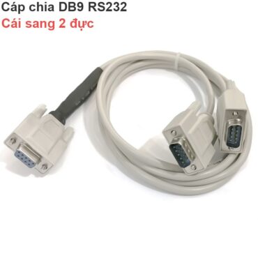 Cáp chia RS232 DB9 1 đầu cái sang 2 đầu đực 0.3 mét - Phụ Kiện Điện Tử Việt Nam