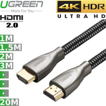 Cáp HDMI 2.0 4K60Hz Ultra HD vỏ Carbon đầu kim loại 1 mét đến 20 mét chính hãng Ugreen - Phụ Kiện Điện Tử Việt Nam