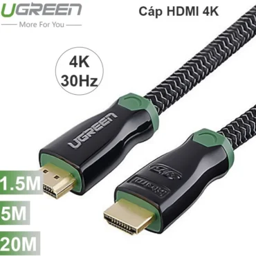 Cáp HDMI 4K 30Hz 1.5 mét 5 mét 20 mét Ugreen - Phụ Kiện Điện Tử Việt Nam