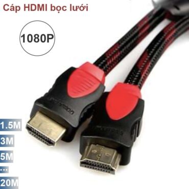 Cáp HDMI 1.5M đến 50M full HD1080P cáp tròn bọc lưới - Phụ Kiện Điện Tử Việt Nam