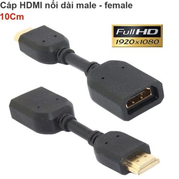 Cáp nối dài HDMI Male to Female 10cm - Cáp HD 1 đầu đực 1 đầu cài - Phụ Kiện Điện Tử Việt Nam