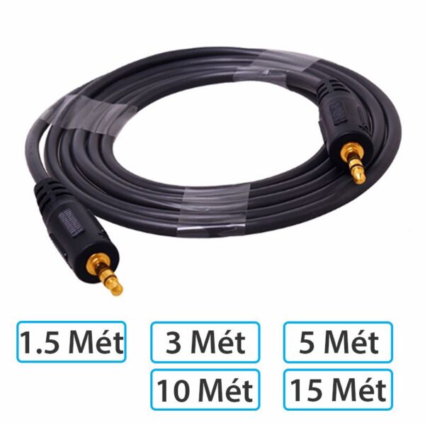 Dây âm thanh AUX 3.5mm sang 3.5mm Dtech 1.5M 3M 5M 10M 15M