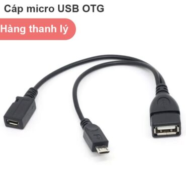 Cáp OTG chữ Y Micro USB sang USB AF cho Table và Mobile - có cấp nguồn - Phụ Kiện Điện Tử Việt Nam