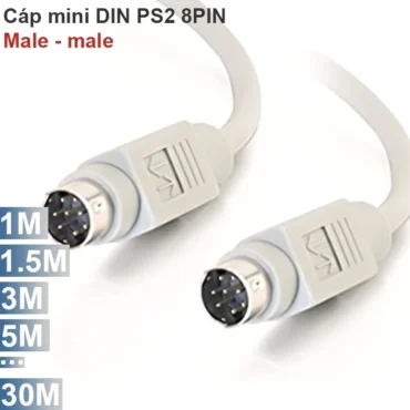 Cáp MD8 Mini DIN 8PIN 2 đầu đực male 1M 1.5M 2M 3M 5M...30M - Phụ Kiện Điện Tử Việt Nam