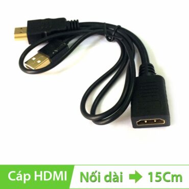 Cáp nối dài HDMI 15cm hỗ trợ nguồn Hagibis - Phụ Kiện Điện Tử Việt Nam