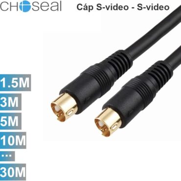 Cáp S-VIDEO CHOSEAL 1.5M- 30M mạ vàng 24k - Phụ Kiện Điện Tử Việt Nam