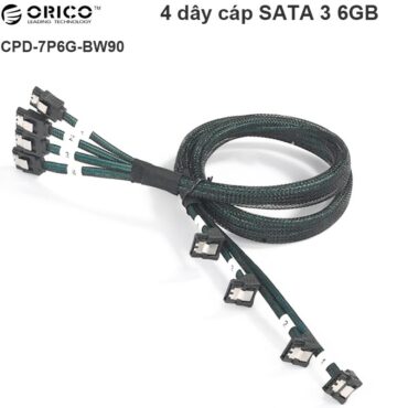 Cáp dữ liệu SATA III 6GB Combo loại bọc 4 sợi Orico CPD-7P6G-BW90 - Phụ Kiện Điện Tử Việt Nam