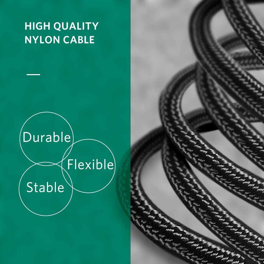 Cáp audio 3.5mm ra 2 đầu AV RCA lõi đồng tinh khiết OFC bọc nilon chống rối Ugreen 0.5M | 1M | 1.5M | 3M | 5M - Phụ Kiện Điện Tử Việt Nam