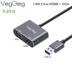 Cáp chuyển đổi USB sang HDMI và VGA