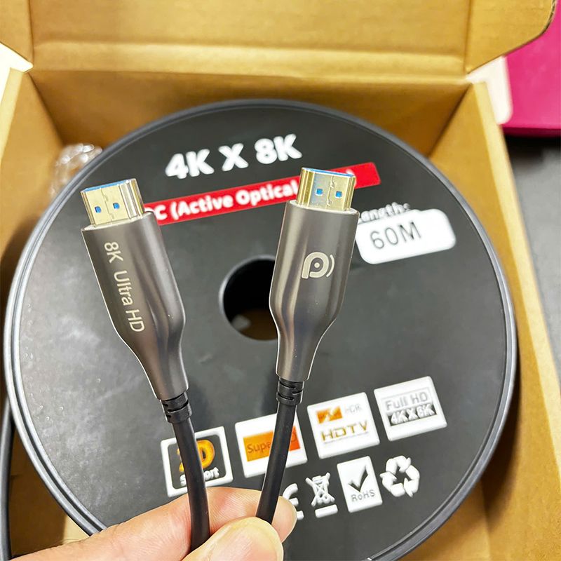 Dây cáp HDMI 2.1 sợi quang chuẩn 8K@60Hz giá rẻ chất lượng cao, chiều dài 10M đến 100M - Phụ Kiện Điện Tử Việt Nam