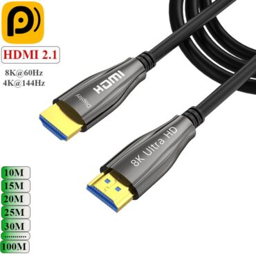 Dây cáp HDMI 2.1 sợi quang chuẩn 8K@60Hz giá rẻ chất lượng cao, chiều dài 10M đến 100M - Phụ Kiện Điện Tử Việt Nam