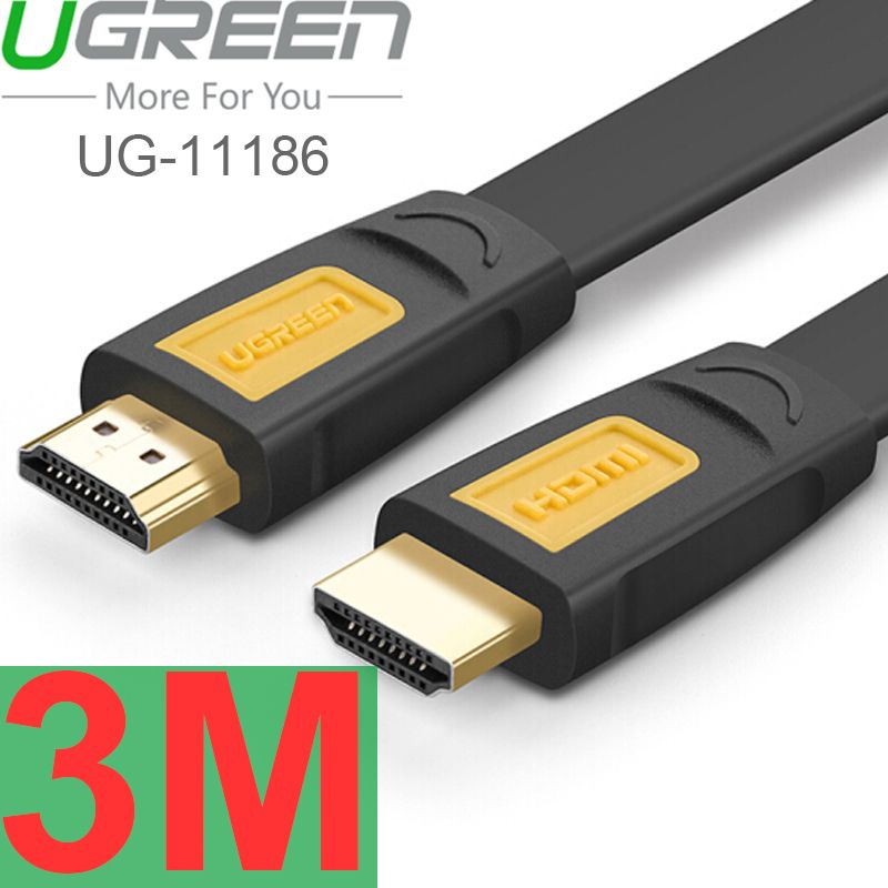 Cáp HDMI dẹt mỏng 4K@60Hz 0.75M | 1,5M | 2M | 3M - Dây HDMI 4K@30Hz 5M | 8M | 10M Ugreen - Phụ Kiện Điện Tử Việt Nam