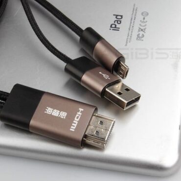 Cáp MHL 11Pin to HDMI 2m Hagibis - cao cấp vỏ nhôm - Phụ Kiện Điện Tử Việt Nam
