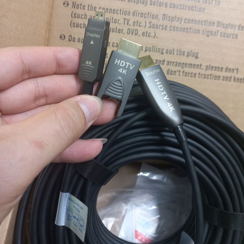 Dây cáp HDMI 2.0 to Micro HDMI sợi quang 2 trong 1 chuẩn 4K@60Hz dễ dàng đi ống gen - dài 10M đến 100M - Phụ Kiện Điện Tử Việt Nam