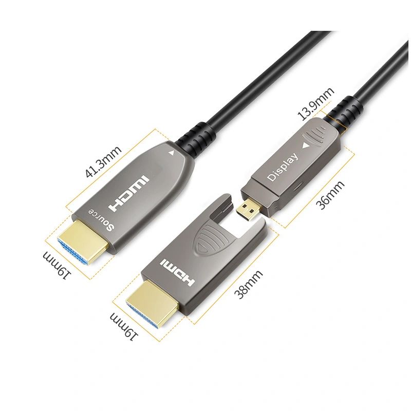 Dây cáp HDMI 2.0 to Micro HDMI sợi quang 2 trong 1 chuẩn 4K@60Hz dễ dàng đi ống gen - dài 10M đến 100M - Phụ Kiện Điện Tử Việt Nam