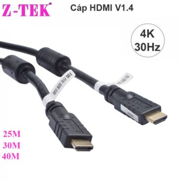 Dây cáp HDMI 1.4 Z-tek  hỗ trợ 4K*2K full HD 1080P 25M 30M 40M - Phụ Kiện Điện Tử Việt Nam