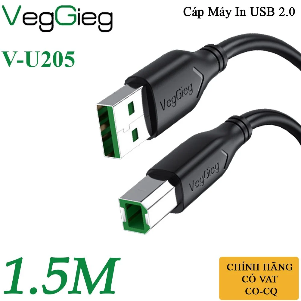Dây máy in USB 2.0 chính hãng Veggieg dài 1.5M, 3M, 5M, 10M - Phụ Kiện Điện Tử Việt Nam