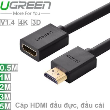 Cáp nối dài HDMI 1 đầu âm 1 đầu dương Ugreen 0.5M | 1M | 2M | 3M | 5M - Phụ Kiện Điện Tử Việt Nam