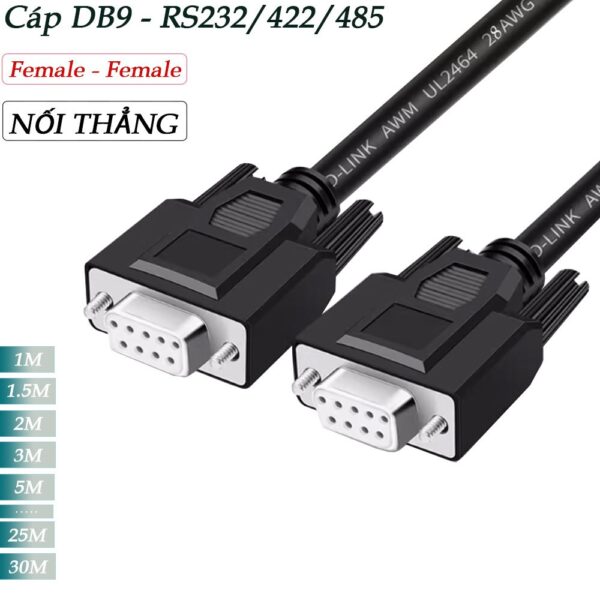 Cáp nối thẳng RS232 10m/15m/20m/25m/30m