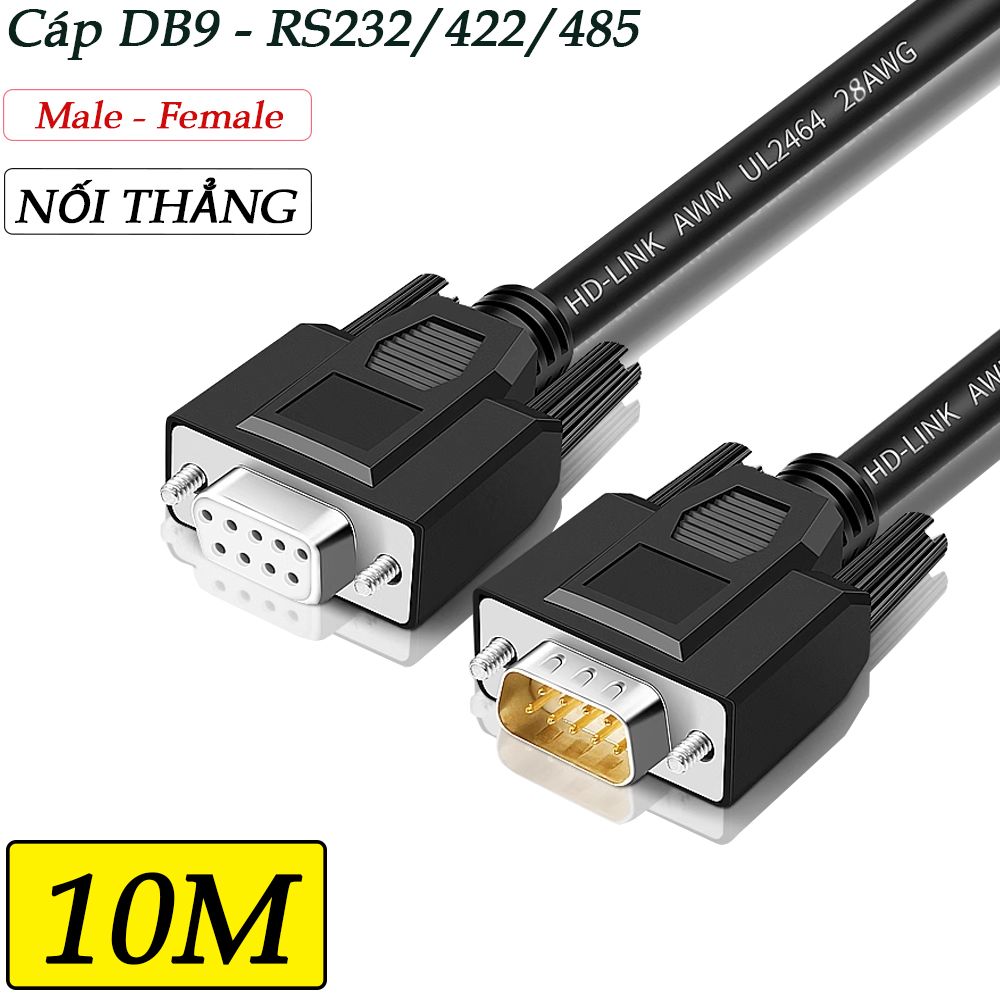 Cáp nối thẳng RS232 10m/15m/20m/25m/30m - Phụ Kiện Điện Tử Việt Nam