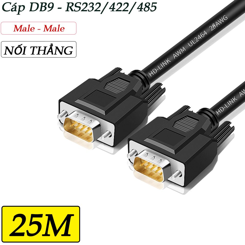 Cáp nối thẳng RS232 10m/15m/20m/25m/30m - Phụ Kiện Điện Tử Việt Nam